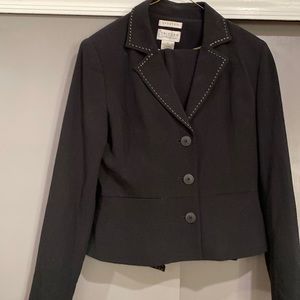 John Paul Richard Uniform Stretch Pantsuit Jacket6,Pants4 light green stitching